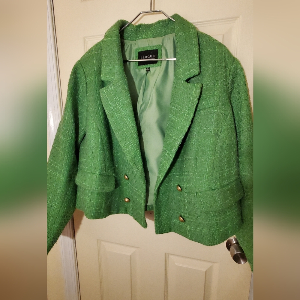 Eloquii 20 tweed blazer